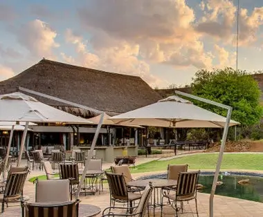 Beautiful outdoor setting at Ivory Tree Lodge