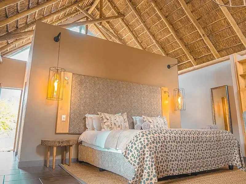 Bed at Black Rhino Game Lodge 